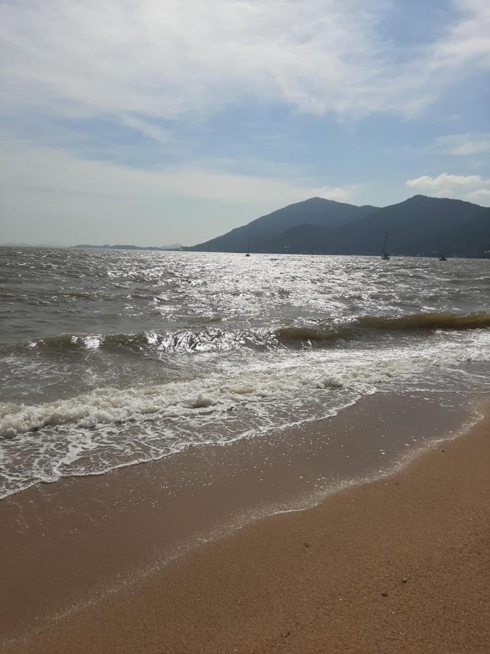 Pe Na Areia, Casa Na Praia De Frente Para O Mar Florianópolis 외부 사진